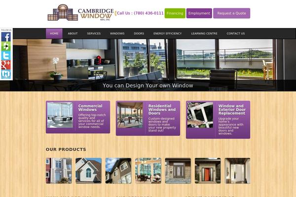 cambridgewindow.com site used Cambridge