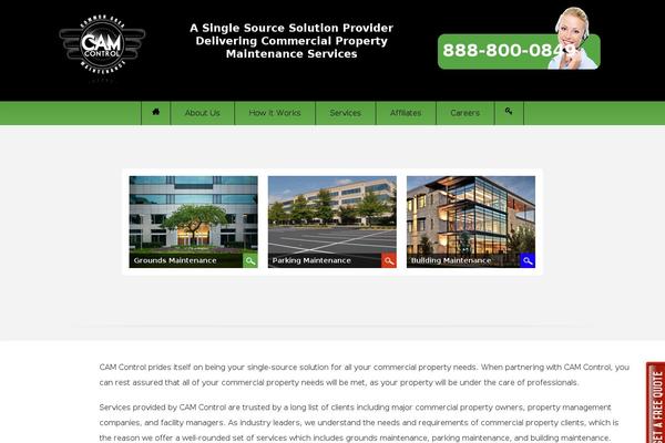 Cam theme site design template sample