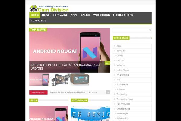 CNEWS theme site design template sample