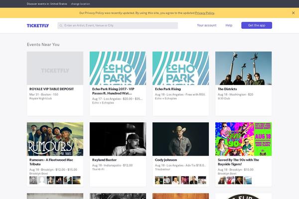 Site using Ticketfly-cms plugin
