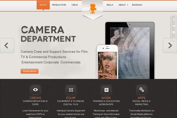 Afterburner theme site design template sample