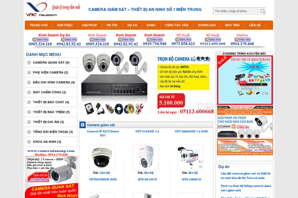 cameraquangnam.com site used Bootstrap-theme