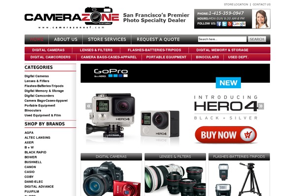 Camera theme site design template sample