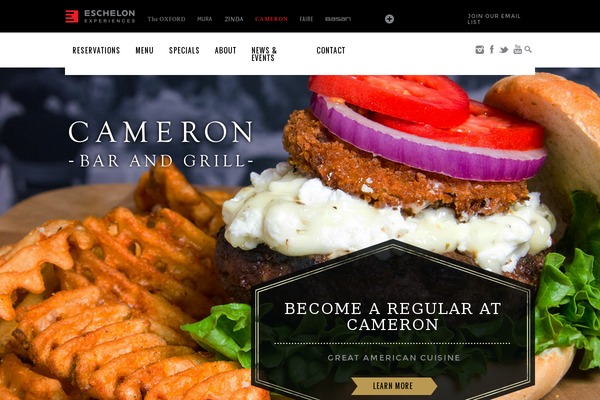 Cameron theme site design template sample