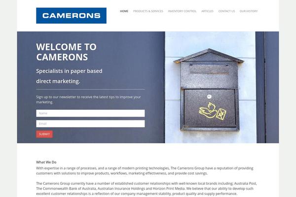Forefront theme site design template sample