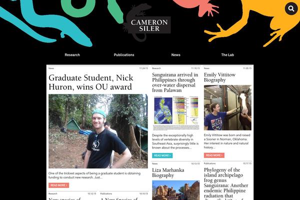 cameronsiler.com site used Cameron