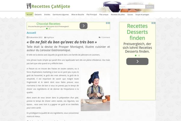 Food & Cook theme site design template sample