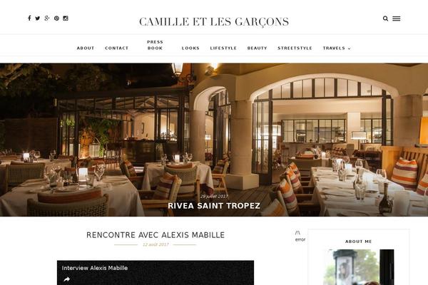 The Voux theme site design template sample
