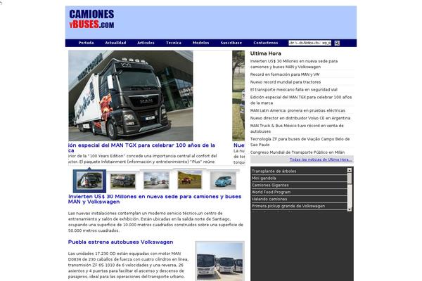 camiones theme websites examples