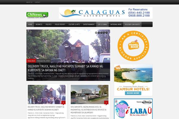 Refined Magazine theme site design template sample