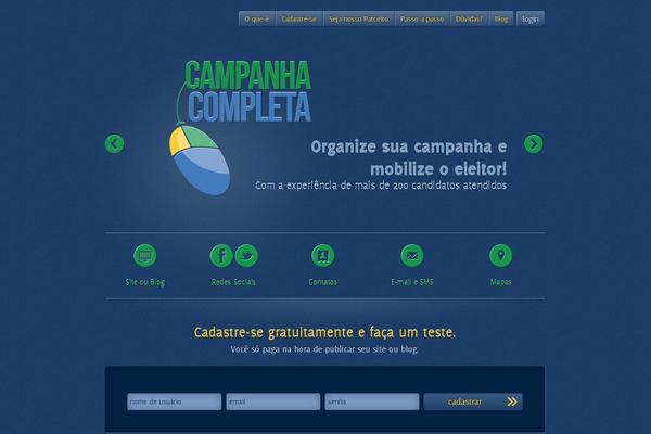 Site using Eletro Widgets plugin