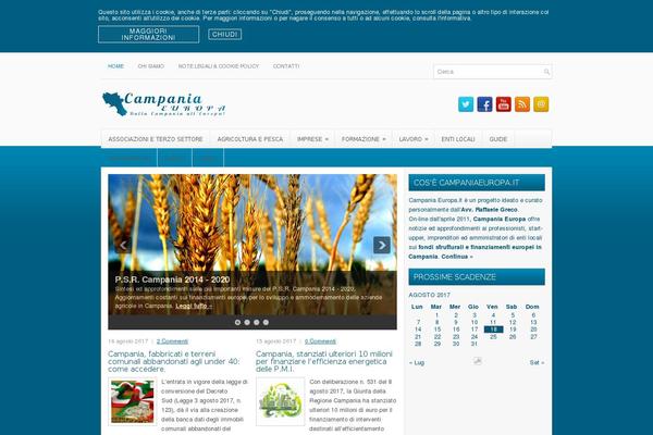 campaniaeuropa.it site used Magazine Hoot