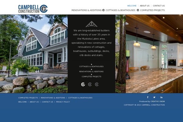 Campbell theme site design template sample
