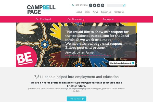 Campbell theme site design template sample