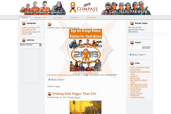 Site using Accordion Image Menu plugin