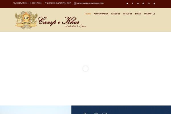 Resort theme site design template sample