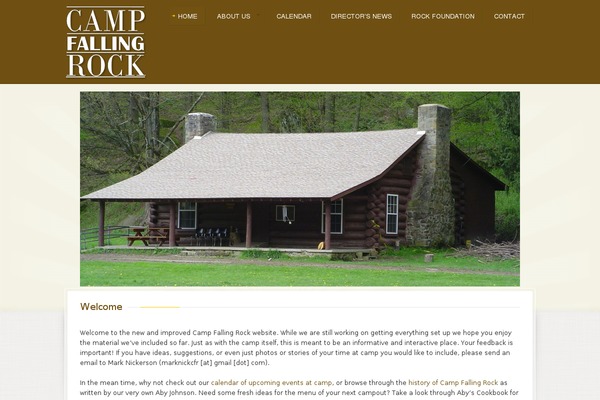 Camp theme site design template sample