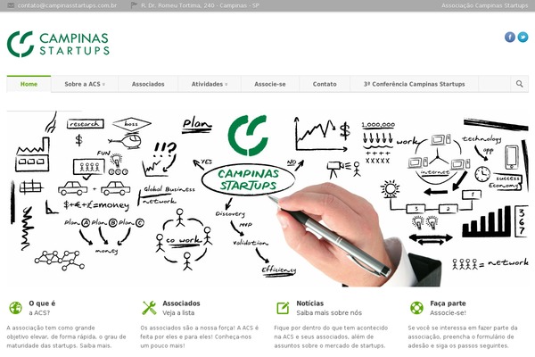 campinasstartups.com site used Grandeur
