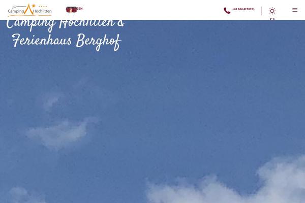 Infinite theme site design template sample