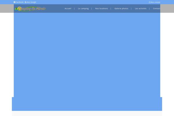 Campingvillage-child theme site design template sample