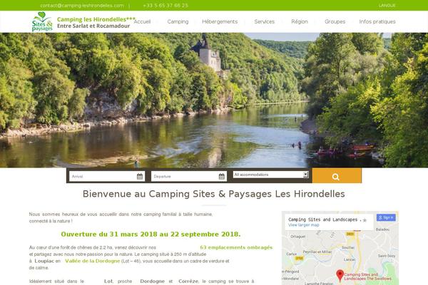 Campingvillage theme site design template sample