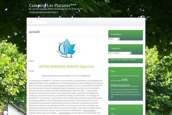 Pilgrim theme site design template sample