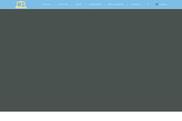 Campingvillage theme site design template sample