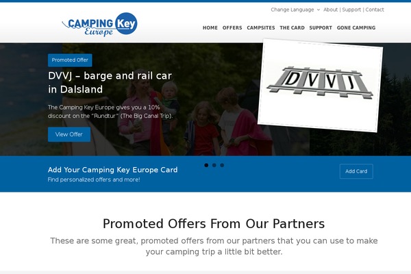 campingkeyeurope.com site used Campingkey