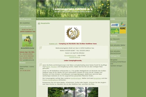 Nature theme site design template sample