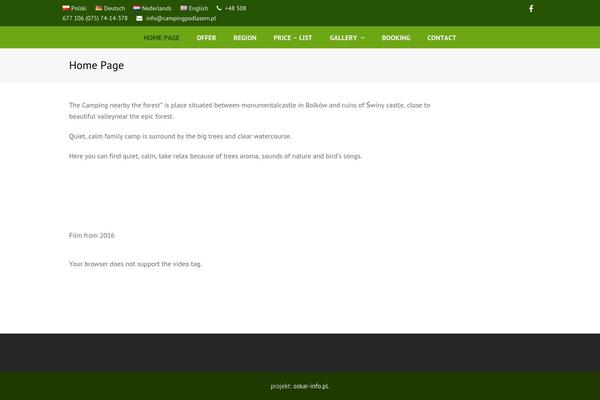 Total theme site design template sample
