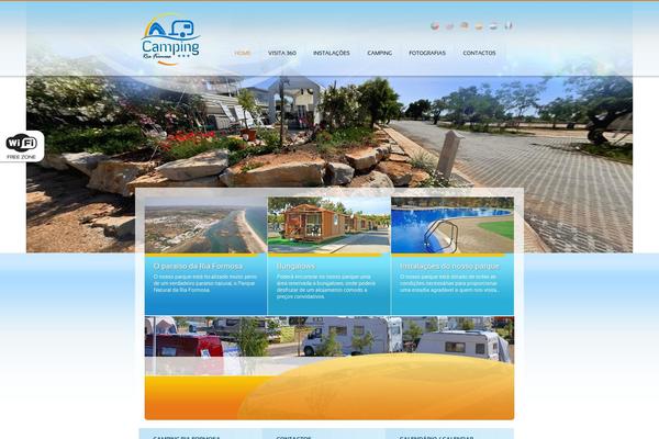 Camping theme site design template sample