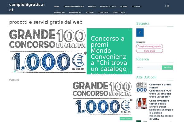 PT Magazine theme site design template sample