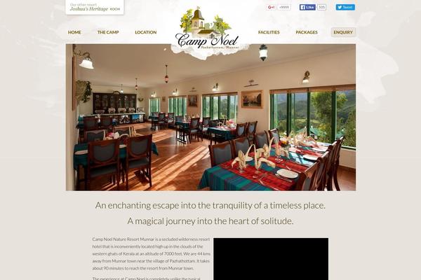 Camp theme site design template sample