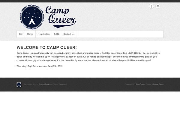 Simple Catch theme site design template sample