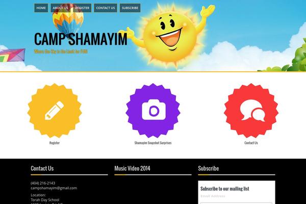Amplify theme site design template sample