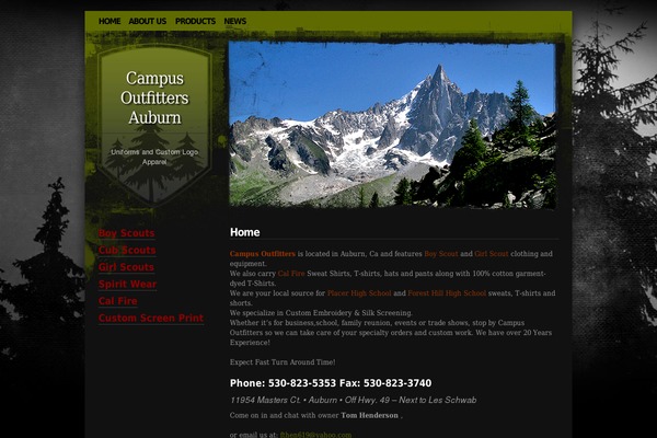 Alpine theme site design template sample