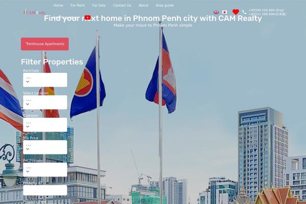 Realhomes Child theme site design template sample