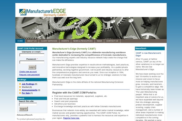 camt.com site used Man-edge