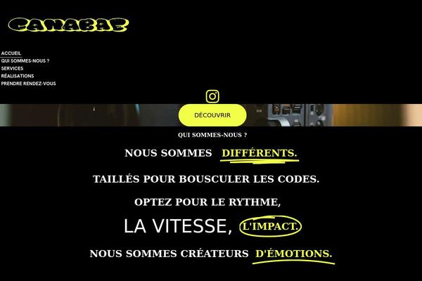 canabae.fr site used Axtra