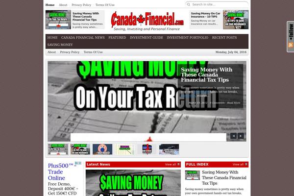 City Desk theme site design template sample