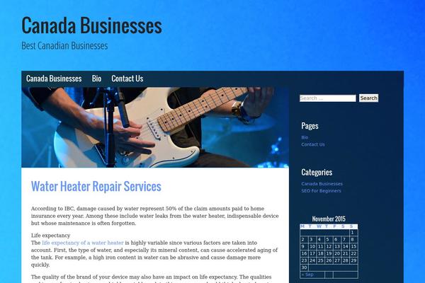 Musik theme site design template sample