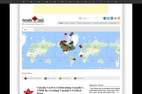 Site using MapListPro plugin