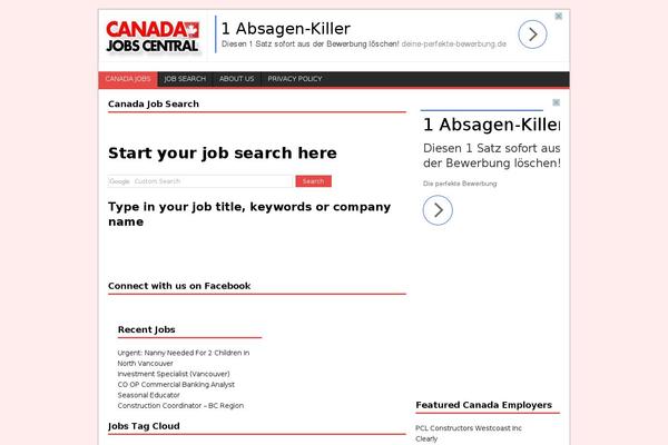 Site using Wpjobhunter plugin