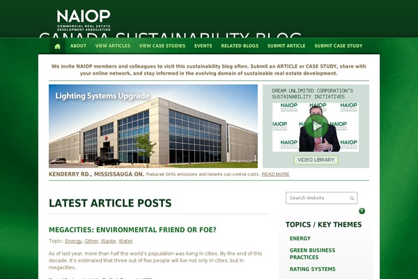canadasustainabilityblog.ca site used Naiop