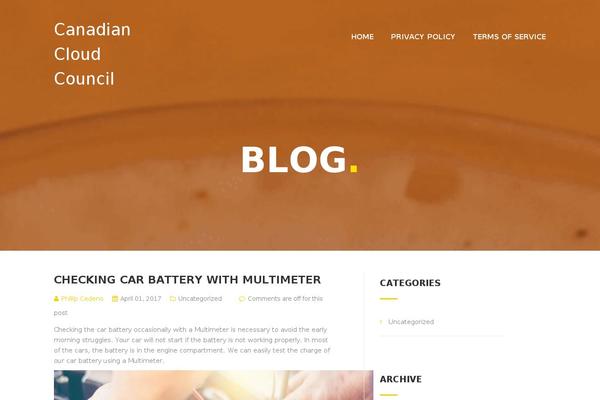 SiteOrigin North theme site design template sample