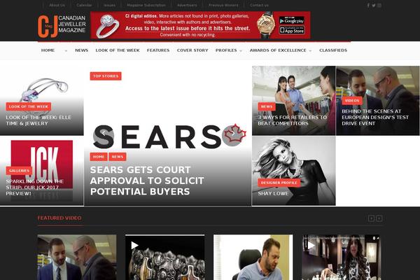 Hotmagazine theme site design template sample
