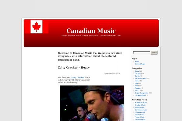 Canada theme site design template sample