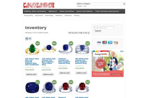 TopShop theme site design template sample