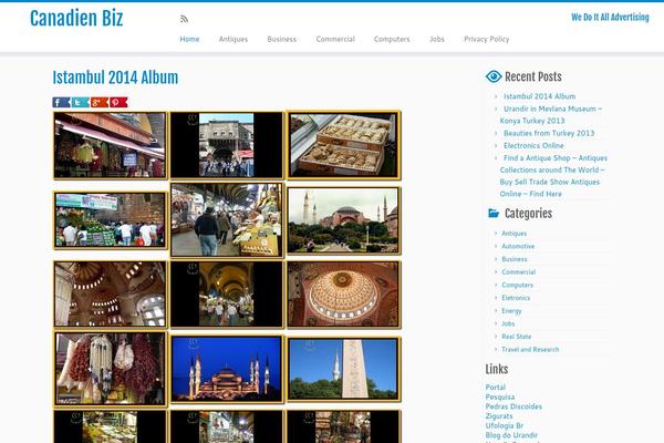 Customizr theme site design template sample