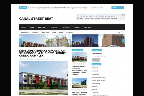 Columns theme site design template sample
